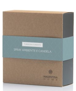 Erboristeria magentina Tuberosa D'Oriente - Kit Candela Profumata E Spray Ambiente Magentina Home