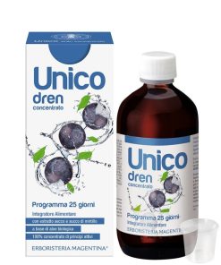 Erboristeria magentina Unico Dren - Con Estratto Secco E Succo Di Mirtillo Unico