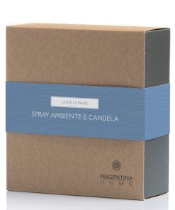 Erboristeria magentina Legni Di Mare - Kit Candela Profumata E Spray Ambiente Magentina Home