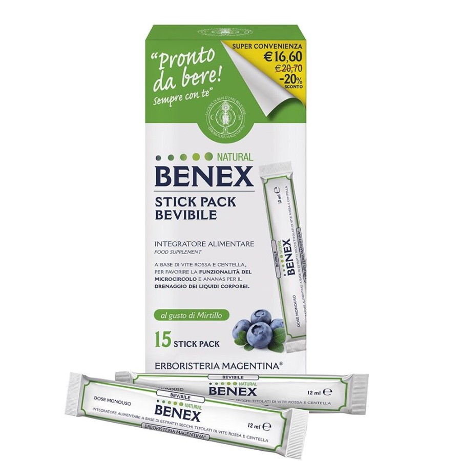 Erboristeria magentina Stick Pack Bevibile Natural Benex Natural Benex