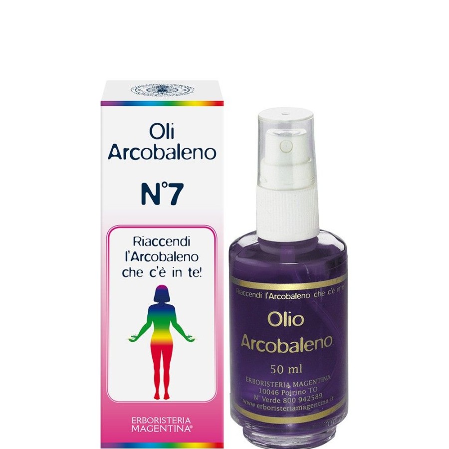 Erboristeria magentina Olio Arcobaleno N. 7 Porpora Equilibrio Oli Arcobaleno